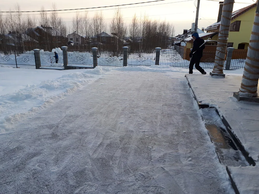 Уборка снега, КП «Серебряный Ключ», Сартаково