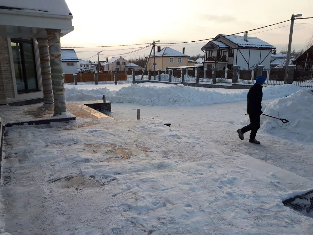 Уборка снега, КП «Серебряный Ключ», Сартаково