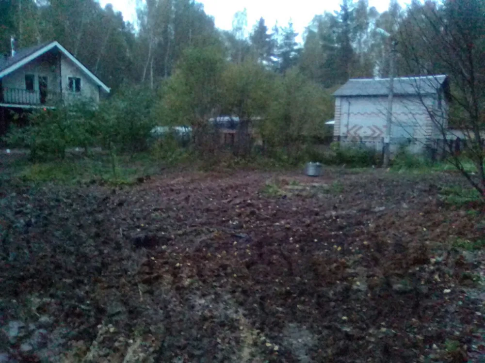 Планировка и отсыпка плодородным грунтом, Шумилово