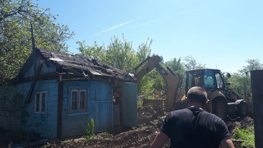Демонтаж садового домика, Приокское