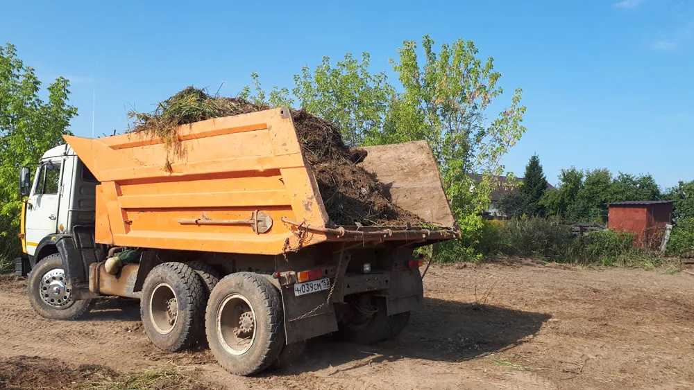 Расчистка участка, Нижегородская область, Ройка
