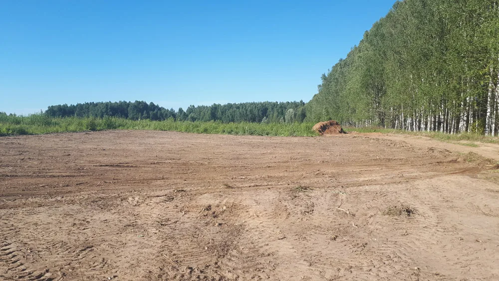 Расчистка участка, за Нижегородским кольцом, 120 км