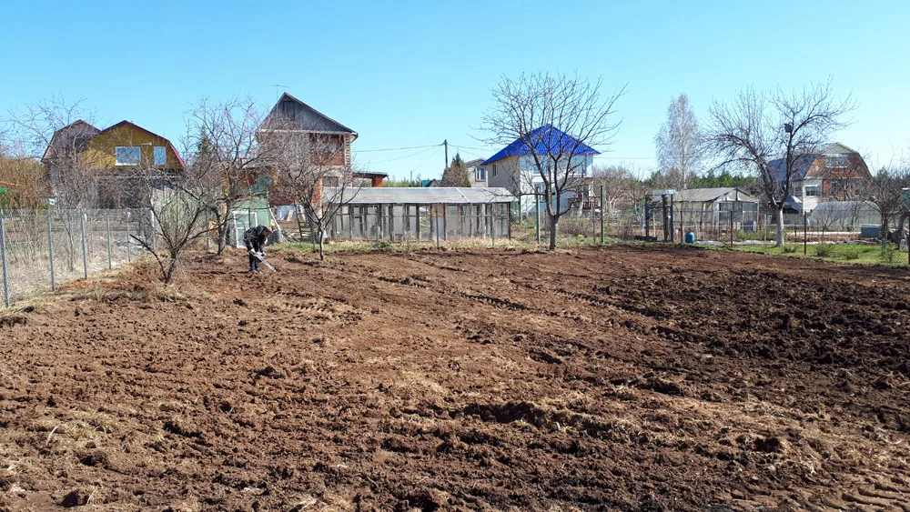 Расчистка участка, Инютино