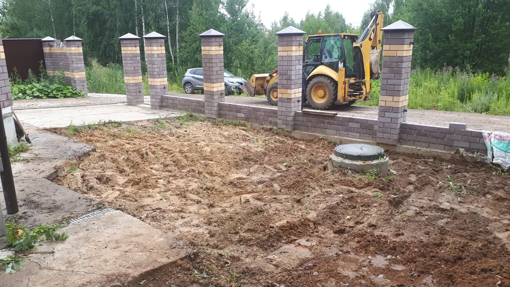 Расчистка участка, Новопокровское