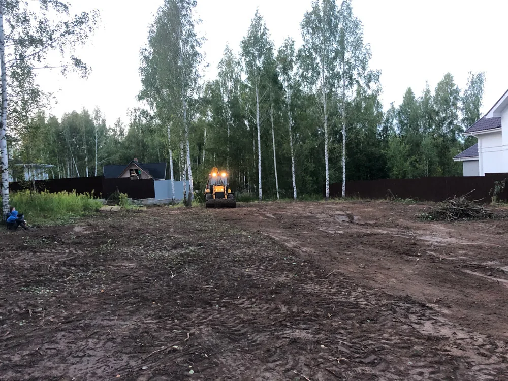 Расчистка участка, Наиз утечино