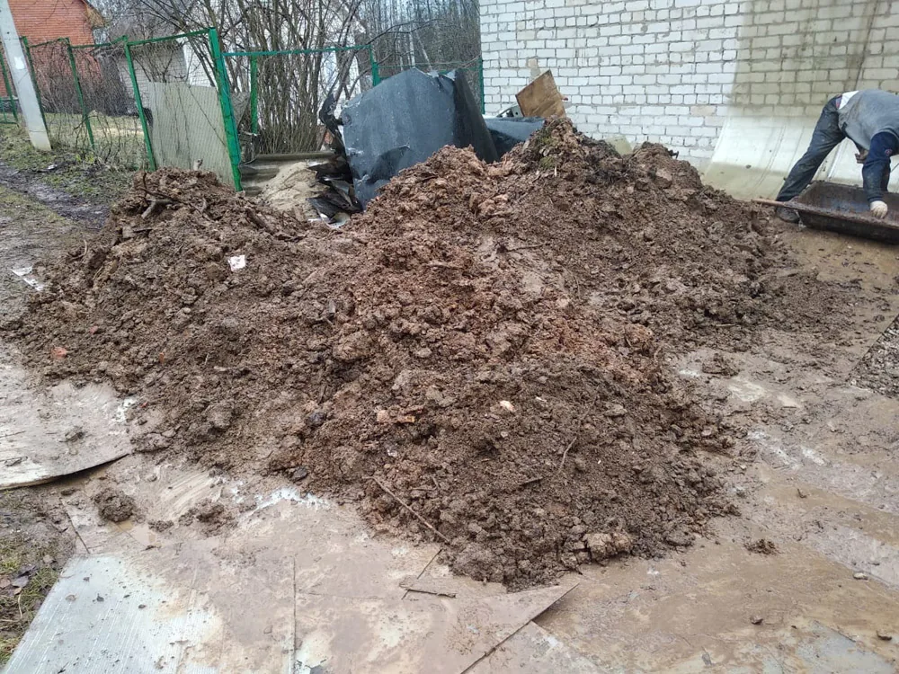 Расчистка участка, Охотино