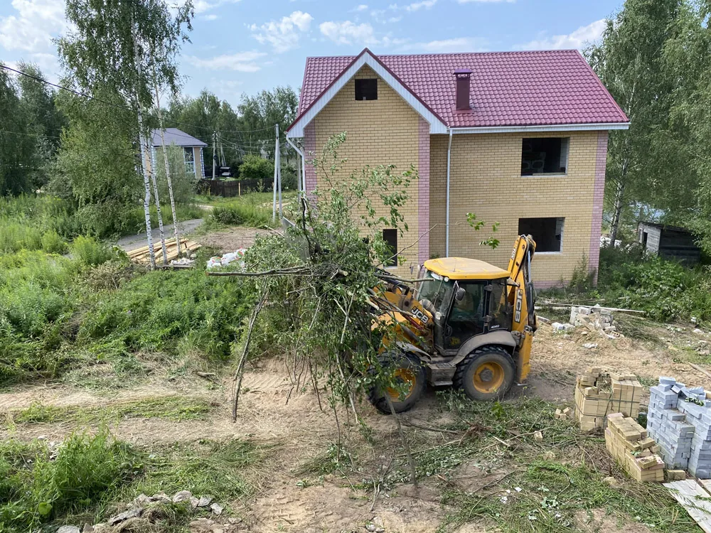 Расчистка участка, Елховка-М