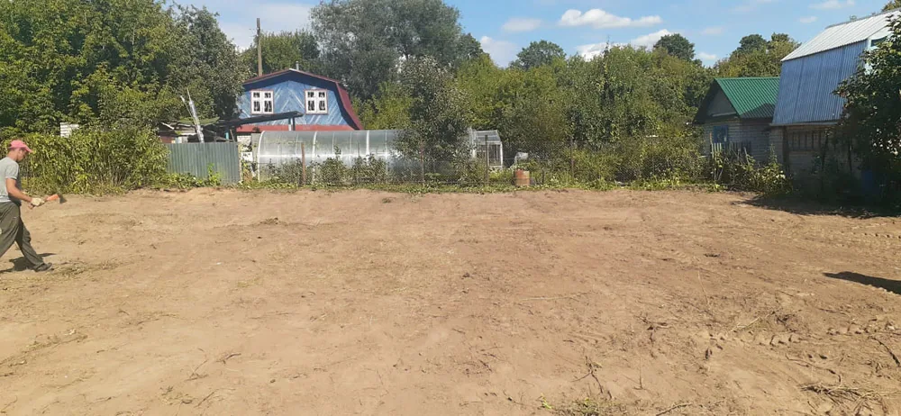 Расчистка участка, Неклюдово