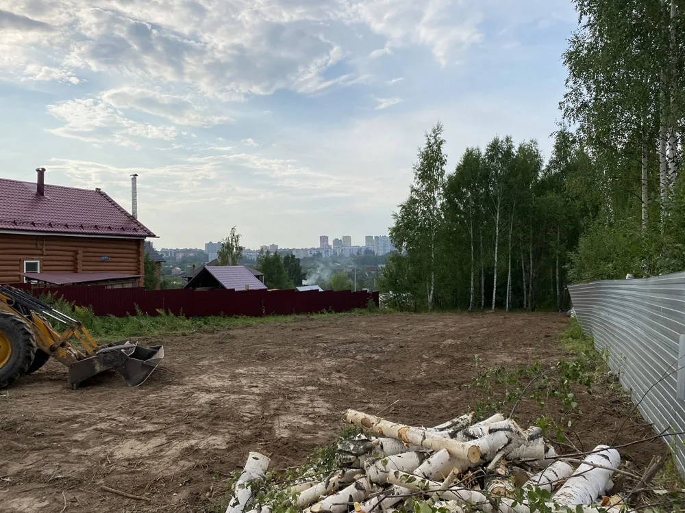 Расчистка участка, ТИЗ «Надежда»