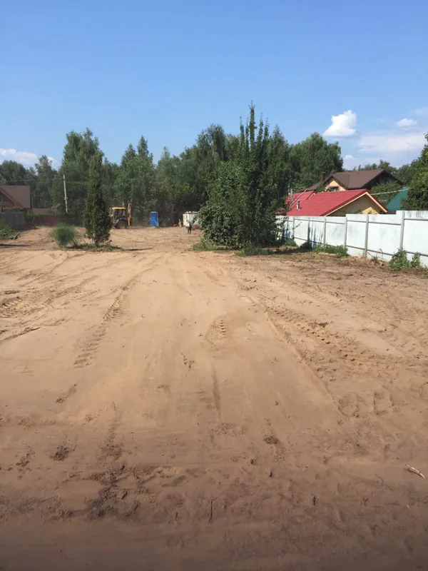 Выравнивание участка, д. Андроново, 2