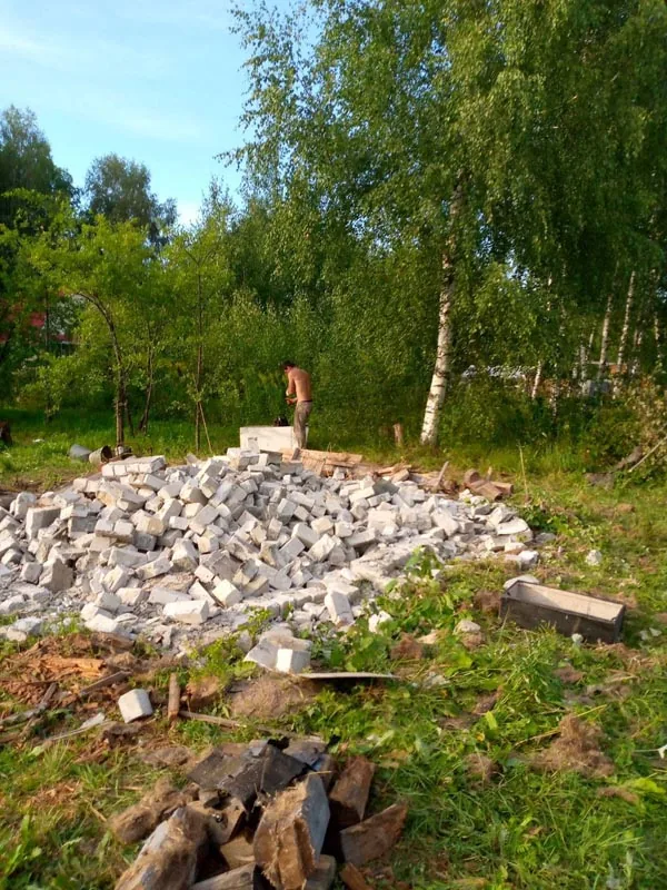 Ручной демонтаж, Каменки