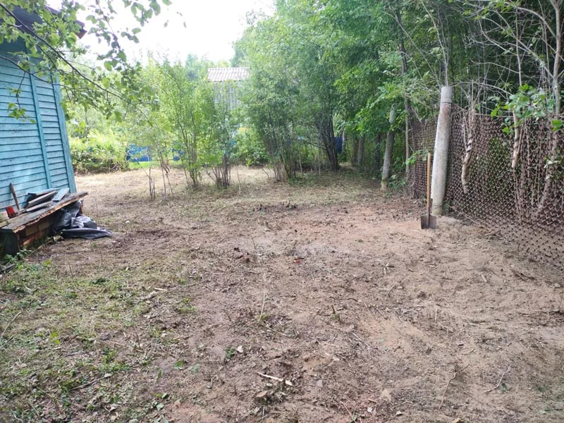 Ручная расчистка участка, Шпалозавод