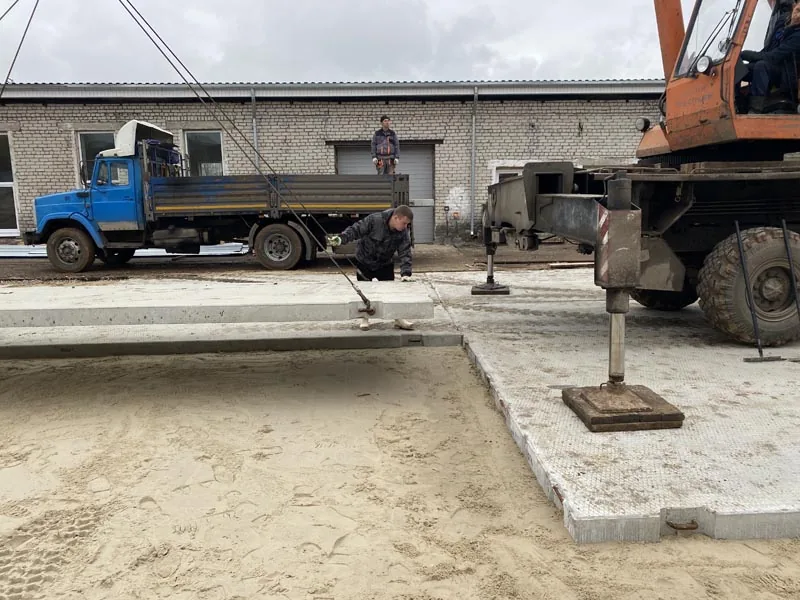 Укладка плит, Ближнее Борисово
