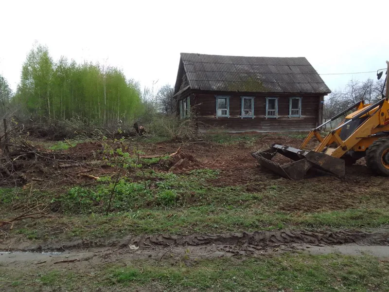 Расчистка участка, д.Рылово Балахнинский р-н, весна