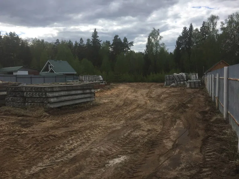 Выравнивание участка, д.Конево Балахнинский р-н, весна