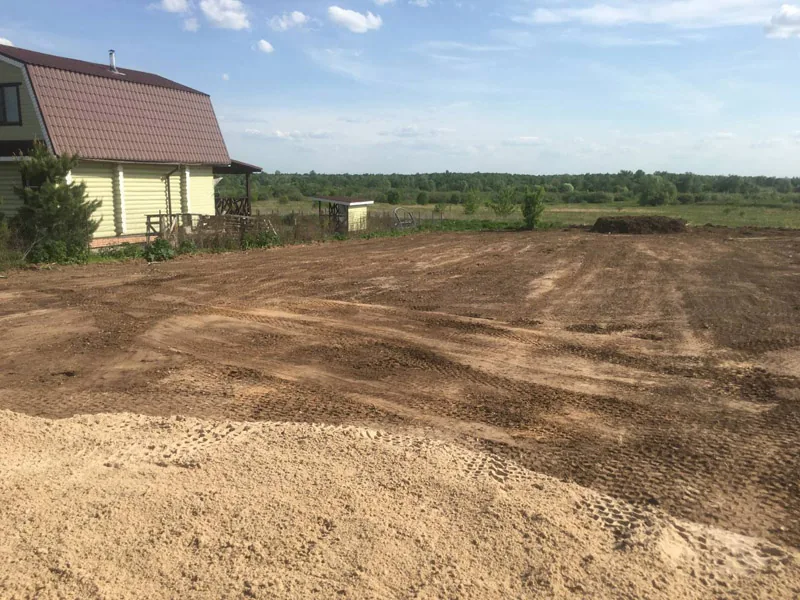 Выравнивание и отсыпка участка, д.Коробатово Кстовский р-н, весна