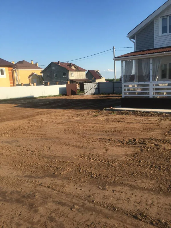 Выравнивание участка, д.Шумилово Богородский р-н, весна