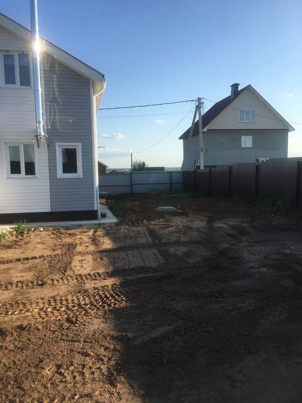 Выравнивание участка, д.Шумилово Богородский р-н, весна